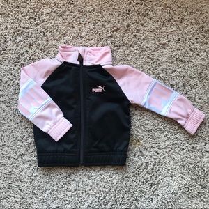 Girl’s Puma Athletic Jacket Pink/Black RN# 143978